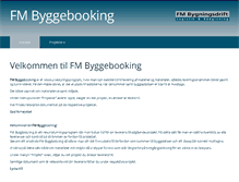 Tablet Screenshot of byggebooking.dk